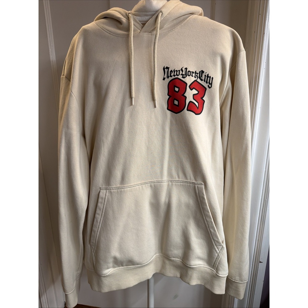 H&M‎ Y2K Men's Pullover Hoodie With New York 83 Graphic Size L